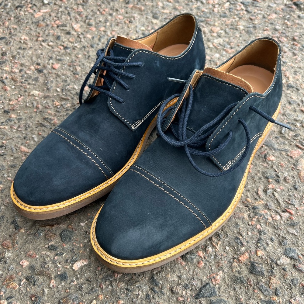 Men's Navy Oxford Shoes